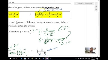 Integration Involving Inverse Trig