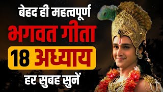 महत्वपूर्ण भगवत गीता १८ अध्याय हर सुबह सुनें | Best Krishna Motivational Speech | Bhagwat Geeta Saar