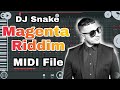 DJ Snake - Magenta Riddim FREE MIDI File Download in FL Studio Mobile 3