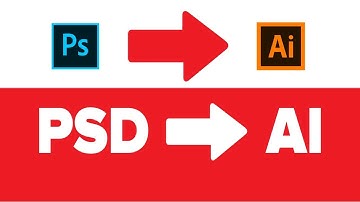 How to convert PSD to AI | Photoshop & Illustrator Tutorial
