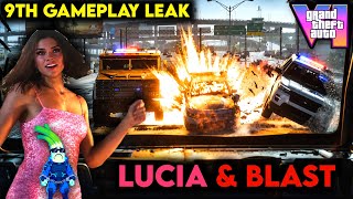 GTA 6 9th Gameplay Leak | Jason Home Society , Car blast & Lucia Entry