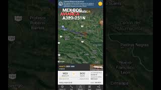 avión de Avianca pasa por mi casa a 35,000 pies