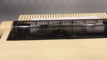 Making a banner on an Apple //c with an ImageWriter II using PrintShop!