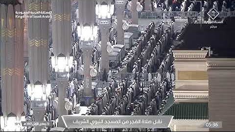 صلاة الفجر المسجد النبوي الشيخ علي الحذيفي | الثلاثاء 13 جمادى الأولى 1447هـ سورة الواقعة.