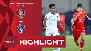 Highlight: Tiffy Army FC (2-4) Prey Veng FC | CPL-WEEK14