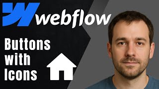 Webflow: How to Make Buttons with Icons (Clean UI Design Tutorial)