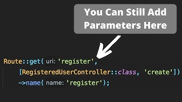 Laravel Routing: Add "Unofficial" Parameters To Routes
