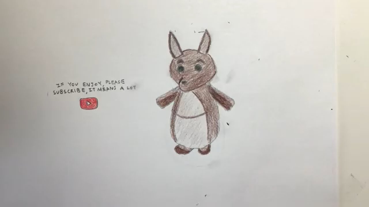 How to Draw a Kangaroo [Adopt Me!] - YouTube