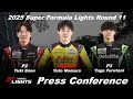 2025 Super Formula Lights Rd11 記者会見