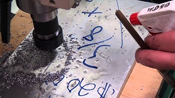 G0704 CNC Conversion 08 - XY Converted, First CNC Milling (and end mill breaking) Action!