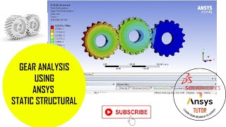 ⚡Gear simulation in ansys | Gear Analysis in ansys