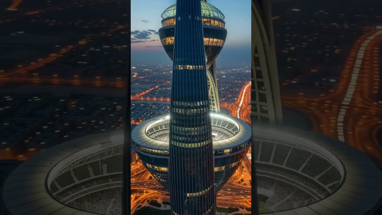 Futuristic stadium dubai 