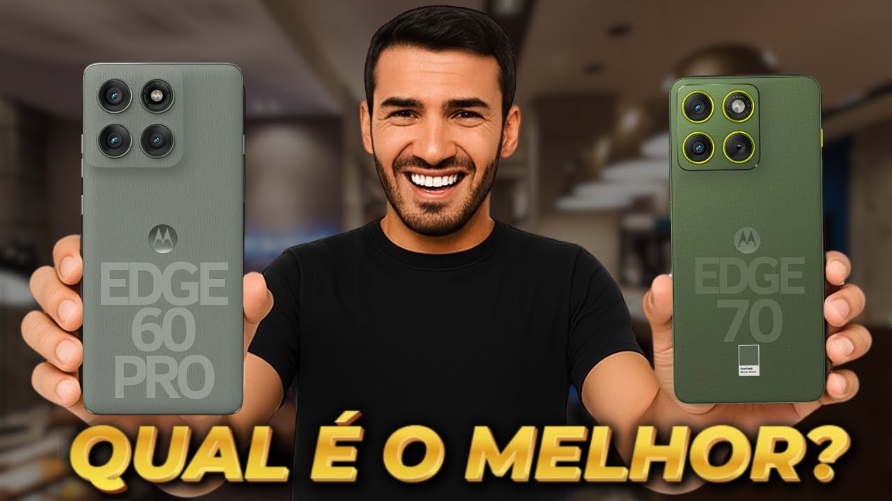 Motorola Edge 60 Pro vs Motorola Edge 70 Qual é o MELHOR? (Comparativo