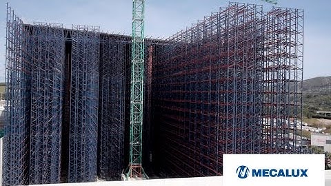Timelapse - construction of an automated clad-rack warehouse | Mecalux UK