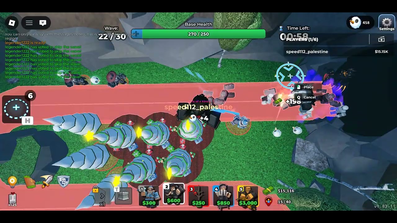 SOLO SPEEDRUN CASUAL MODE ON U-TURN (TOWERDEFENCE SIMULATER SPEEDRUN)