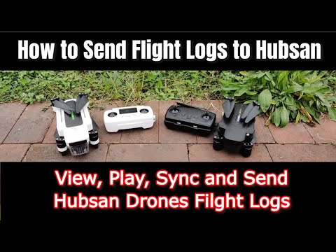 How to view play sync and send Flight logs to Hubsan - Video Tutorial