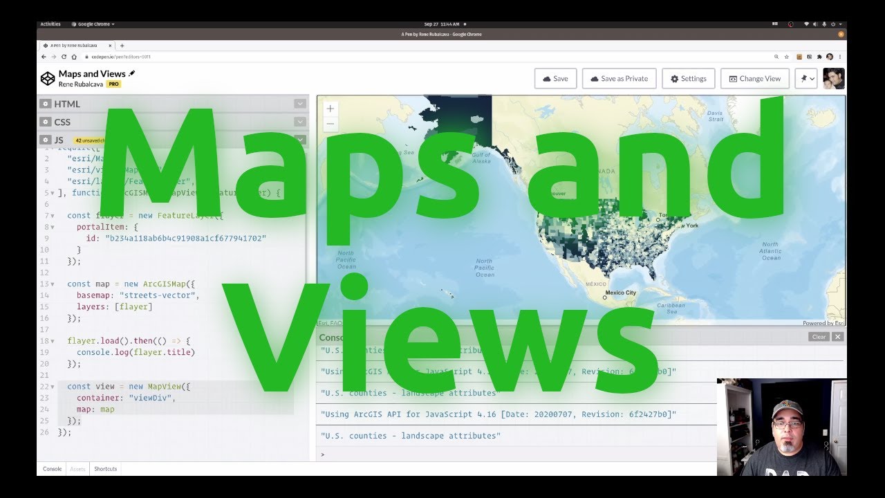 Maps and Views in the ArcGIS API for JavaScript - YouTube