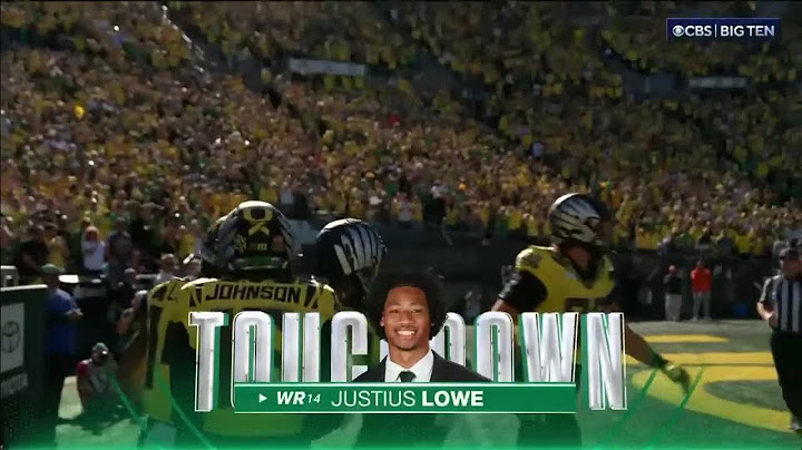 Dillon Gabriel Finds Justius Lowe For The TD vs. Illinois | Oregon Football | 10/26/2024