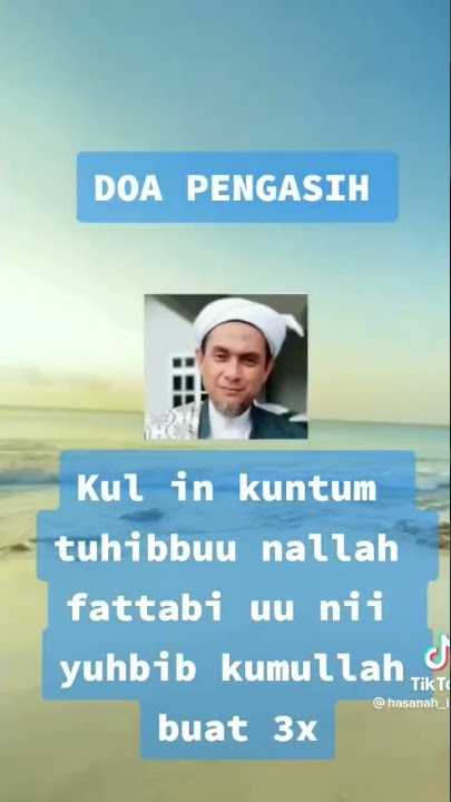 Doa Pengasih Oleh Ustaz