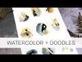 stress-free watercolor and doodles ** all levels!