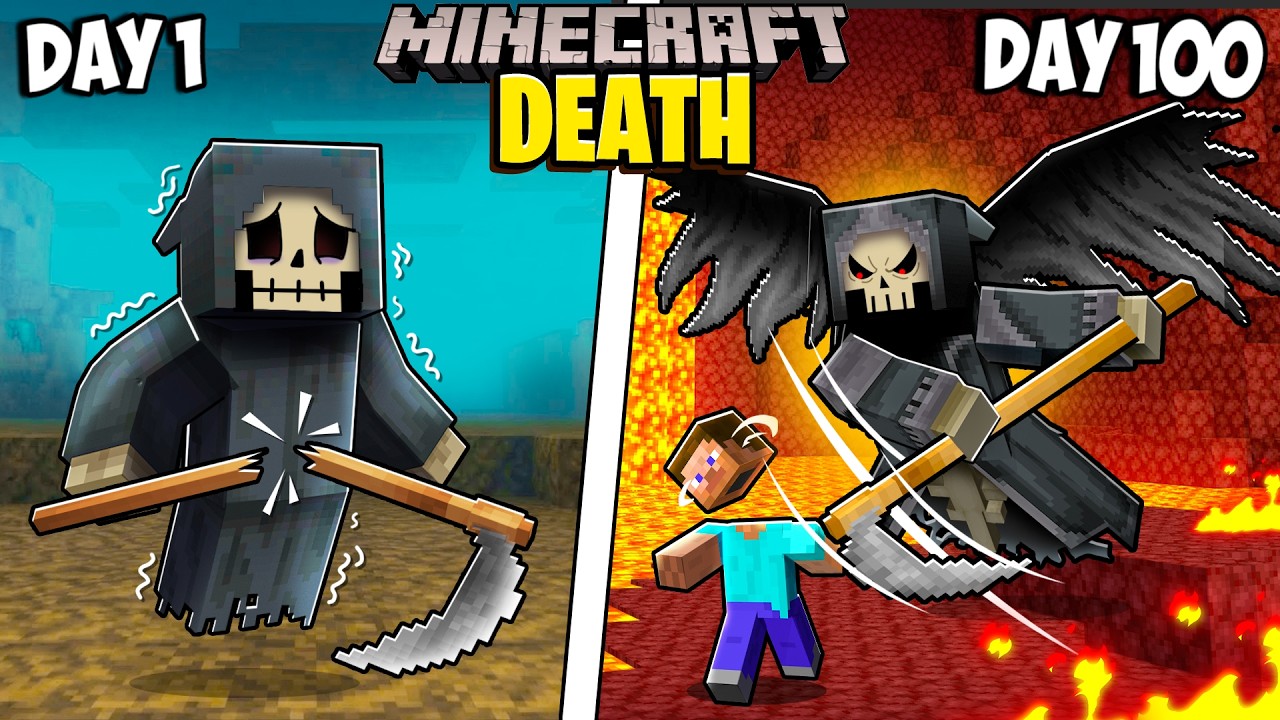 I Survived 100 Days as DEATH in Minecraft!