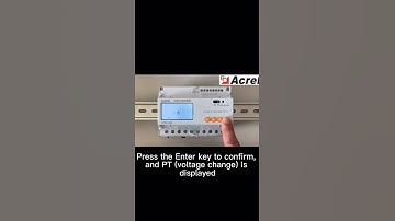 Acrel Electric | DTSD1352 CT change setting method