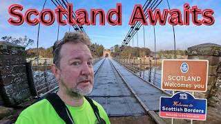 Running Across the Border: The Historic Union Chain Bridge.