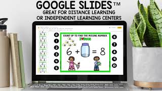 1st Grade Math Google Slides Digital Task Cards Addition