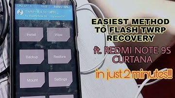 Flashing TWRP Recovery in Redmi Note 9s in just 2 minutes!!!🔥