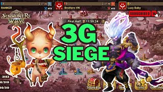 Siege G3 | RANKER vs Brothers VN vs Lazy Baby [Summoners War]