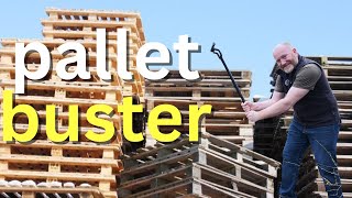 Dismantling Pallets Fast Using A Roughneck Pallet Buster