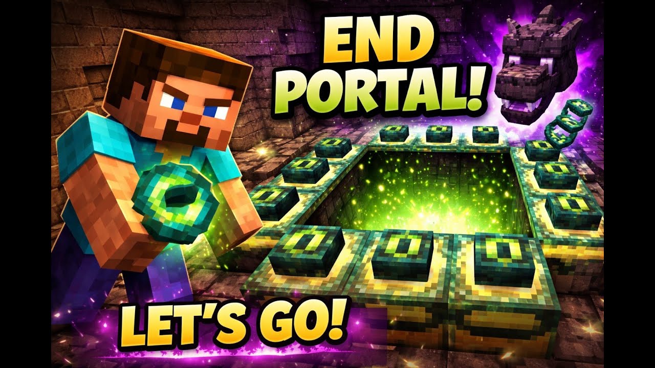 Steve Finds the END PORTAL! 🌀 | Minecraft Survival Adventure |EP 13 |UltimateGamer