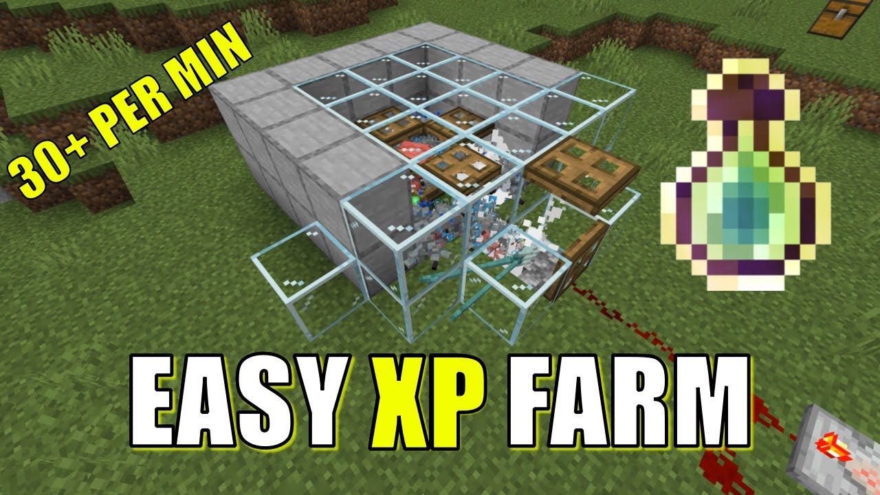 Minecraft Easy XP Farm in Bedrock Edition 1.21 (MCPE/Xbox/PS4/Nintendo Switch/Windows10)
