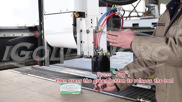 How to change the tool by manual in NK280B system