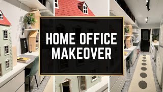 Home office MAKEOVER | I tore out the laundry room and turned it into a Dollhouse workspace