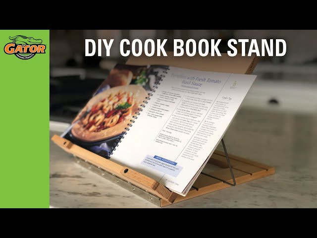 DIY Under Cabinet Cookbook or iPad Shelf