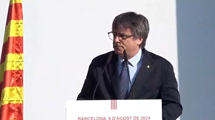 Puigdemont reaparece en Barcelona: "Seguimos aquí"