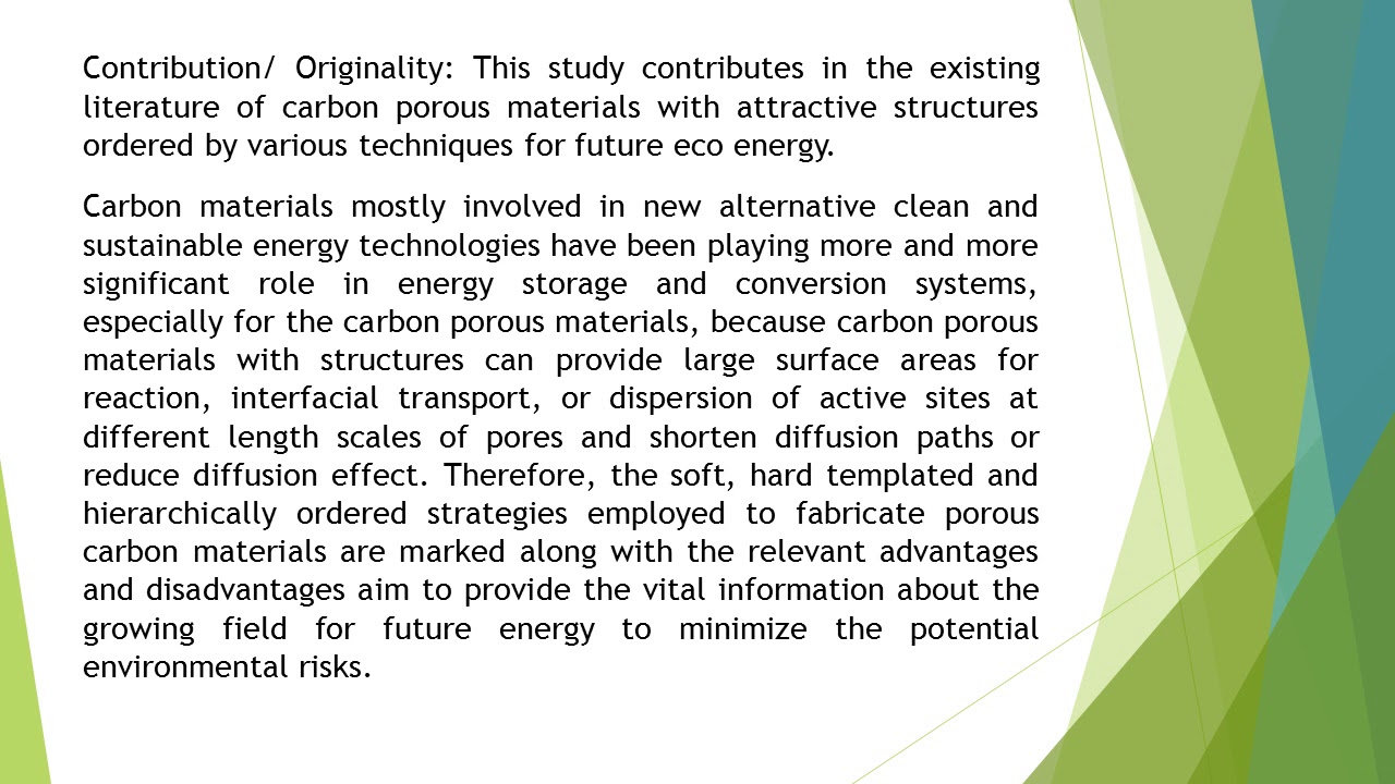 Porous Carbon Materials for Clean and Sustainable Energy RETPR 32 51 64 ...