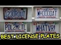 Funny strange creative best personalized license plates from 2013