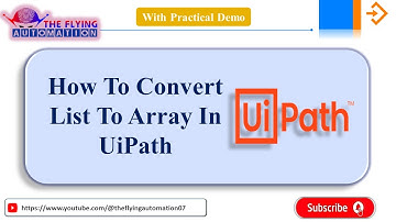 How To Convert List to Array in Uipath Studio|| String Manipulation || Uipath || UIPATH Tutorial- 38