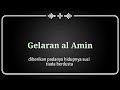 Qasidah Gelaran Al Amin
