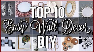 *TOP 10* Easy Dollar Tree Wall Decor DIYs + HACKS you Actually Want To MAKE