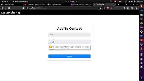 contact list coding ninja skill test