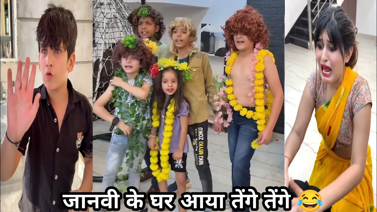 Funny Jaanvi & Gulsan ki Comedy Video || जानवी के घर में आया तेंगे तेंगे 😂 ||#jaanvi #simran #gulsan