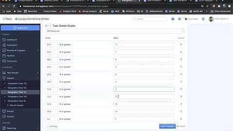 Setting up your gradebooks on Managebac