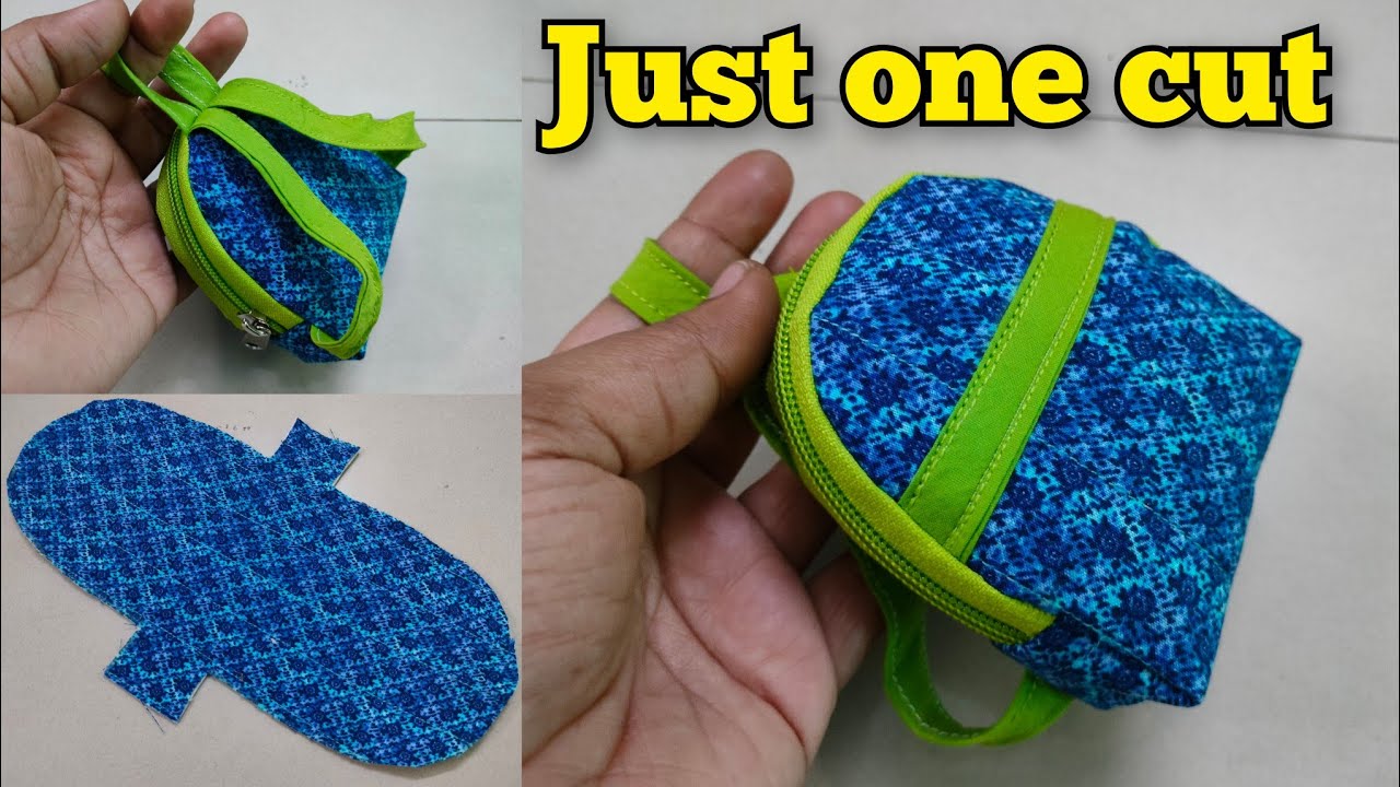 DIY Mini backpack 🎒 Coin pouch making at home Cute Zipper pouch