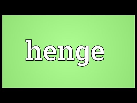 Vídeo: Qual é a definição de henge?