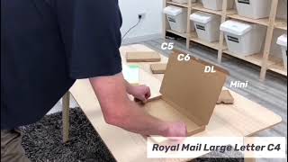 How to - Royal Mail Large Letter PiP Box assembly l Eco-friendly packaging