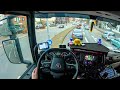 Pov truck driving  scania r500 germany exploring the most beautiful city asmr 4k new gopro