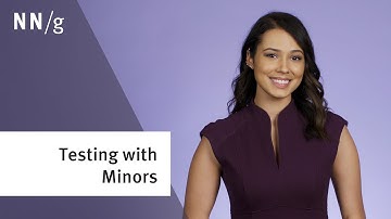 Usability Testing with Minors